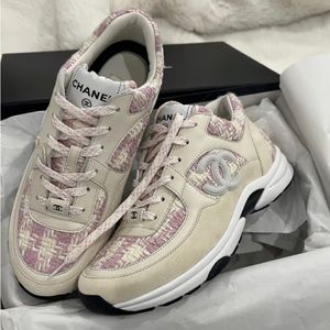 Chanel sneakers worn only once around the house. Size 40 Gifted to me, no box.